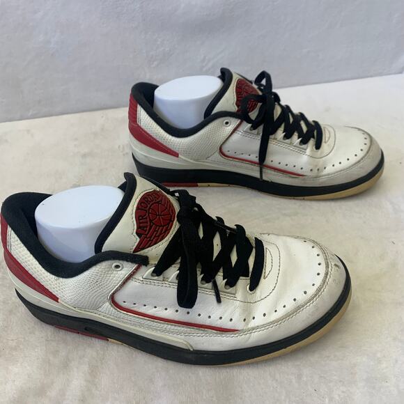 Nike Air Jordan 2 Retro 2016 Low Chicago Bulls Mens Sz 8.5 Red Black 832819-101 main image 7